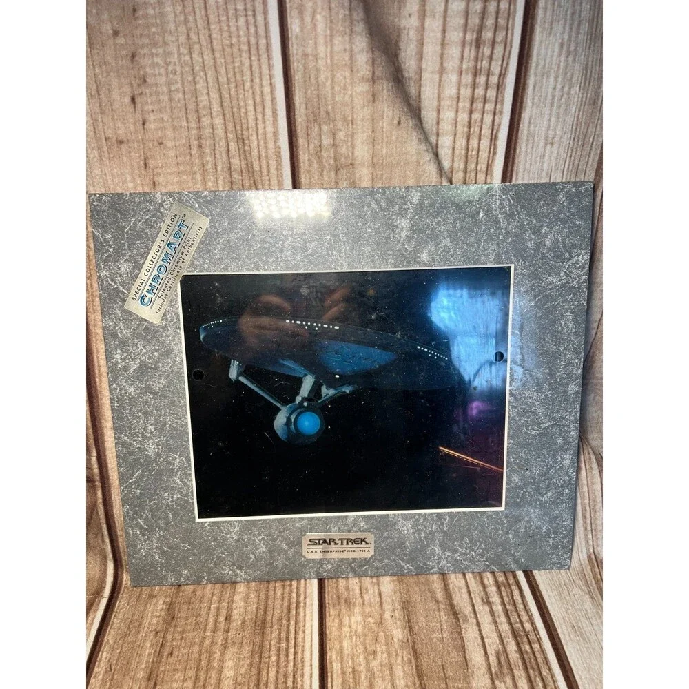 1994 Chromart Star Trek Next Gen Enterprise NCC-1701-D Chromium Print lot